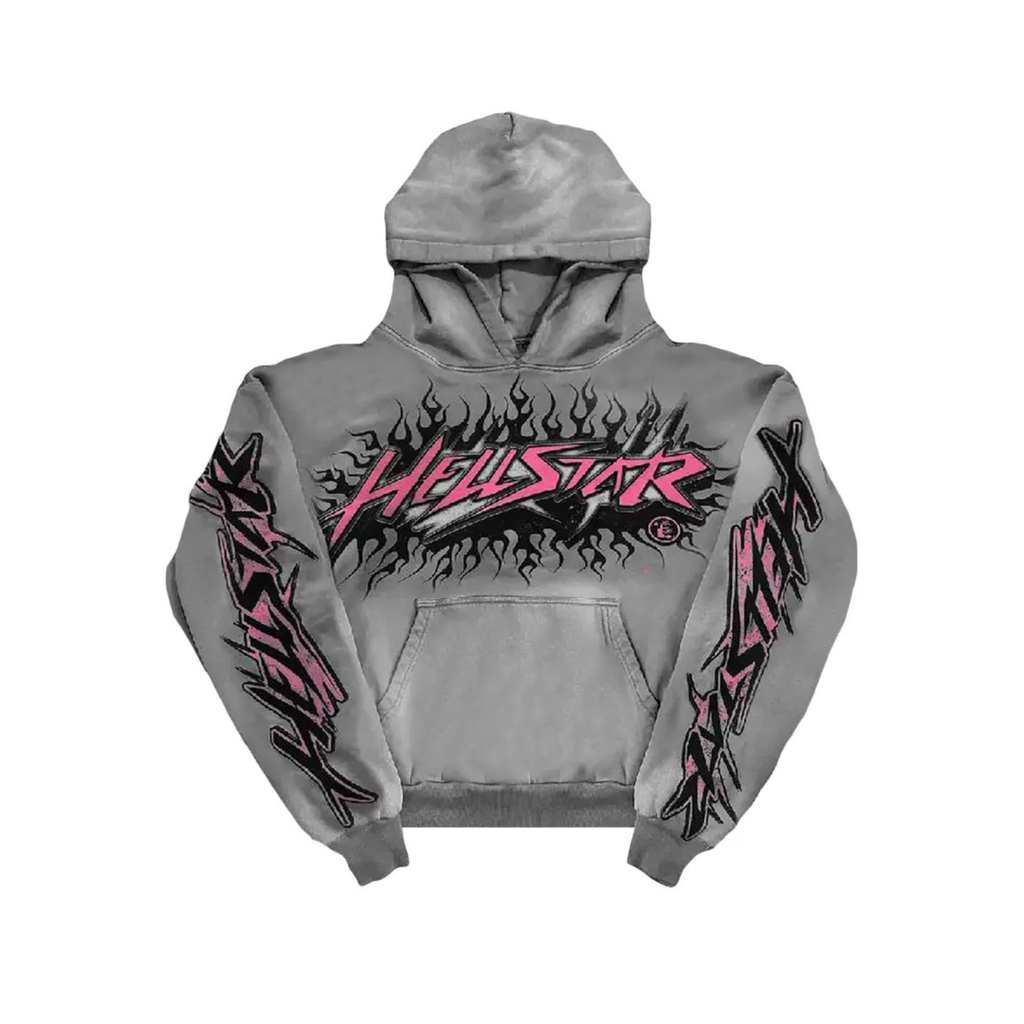Hellstar Future Flame Hoodie 'Grey'