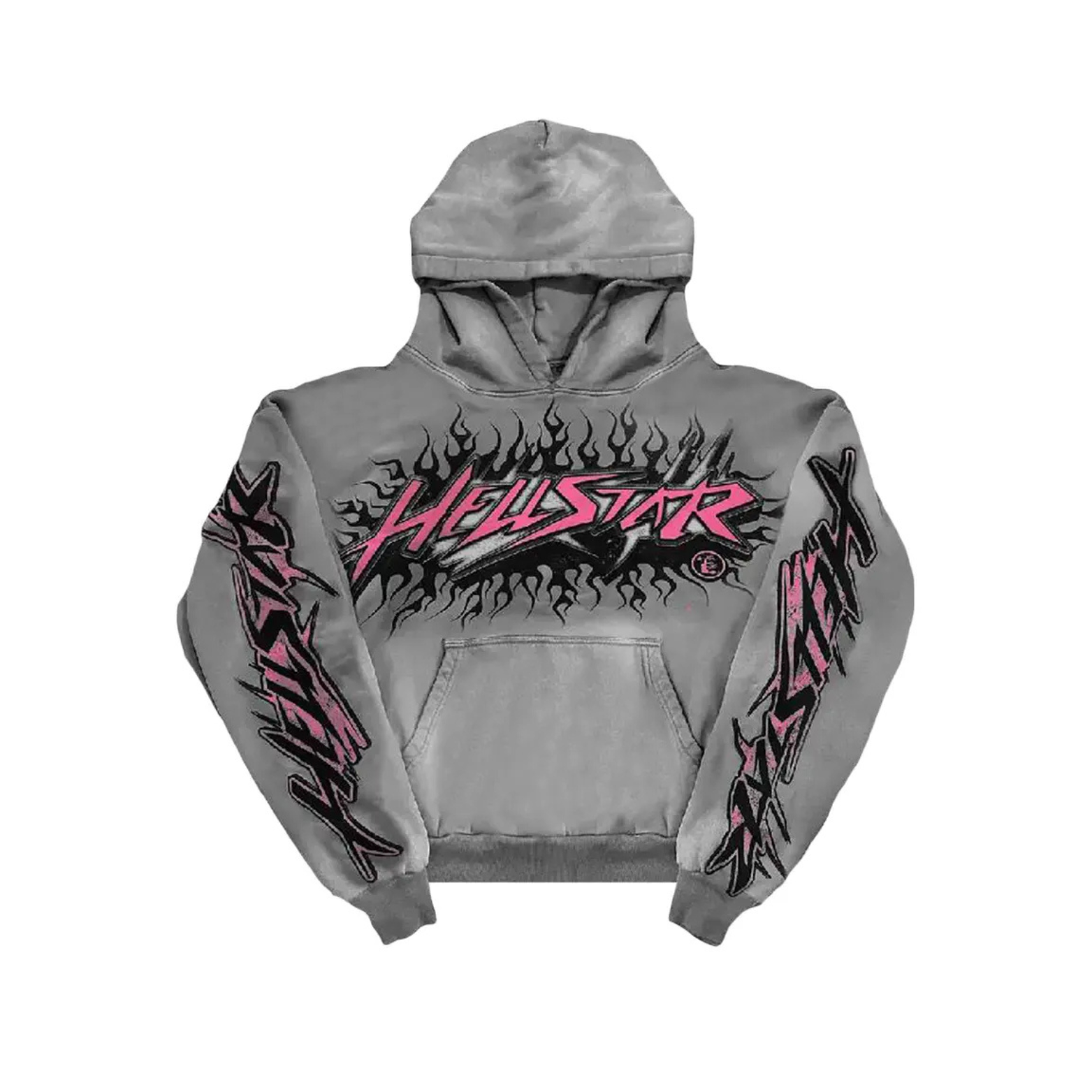 Hellstar Future Flame Hoodie 'Grey'